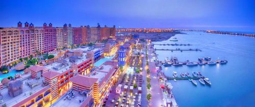 مشهد-بانورامي-منتجع-بورتو-مارينا-الساحل-الشمالي